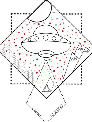 First tattoo project by Nieznany Design (It's me) #ufo #geometry #geometrictattoo #geometric #forest #hill #mountain #dots #iwantanewtattoo #iwanttobelieve #dotworktattoo #dotwork #dotworktattoos 