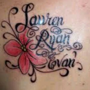 Another idea on tattoos to get with your child's name