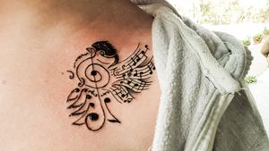 #bird #music #love #tattoo 