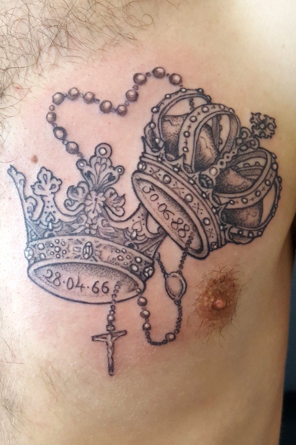 simple king and queen crown tattoos
