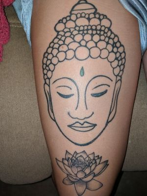 Lotus done by ink Godz & Buddha done by Deidre atomic in Brandon mall