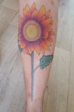 #sunflowertattoo #floral #colorful 