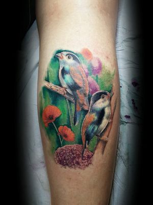 Second session serilophus full colors by @thedoud93 #serilophuslunatus #tattoobird #tattoocolor #colortattoo #colortattoos #realisticbird #realistictattoos #tattooistartmagazine #realisticart #realisticinktattoo #thedoud #worktattoo #tattooworker