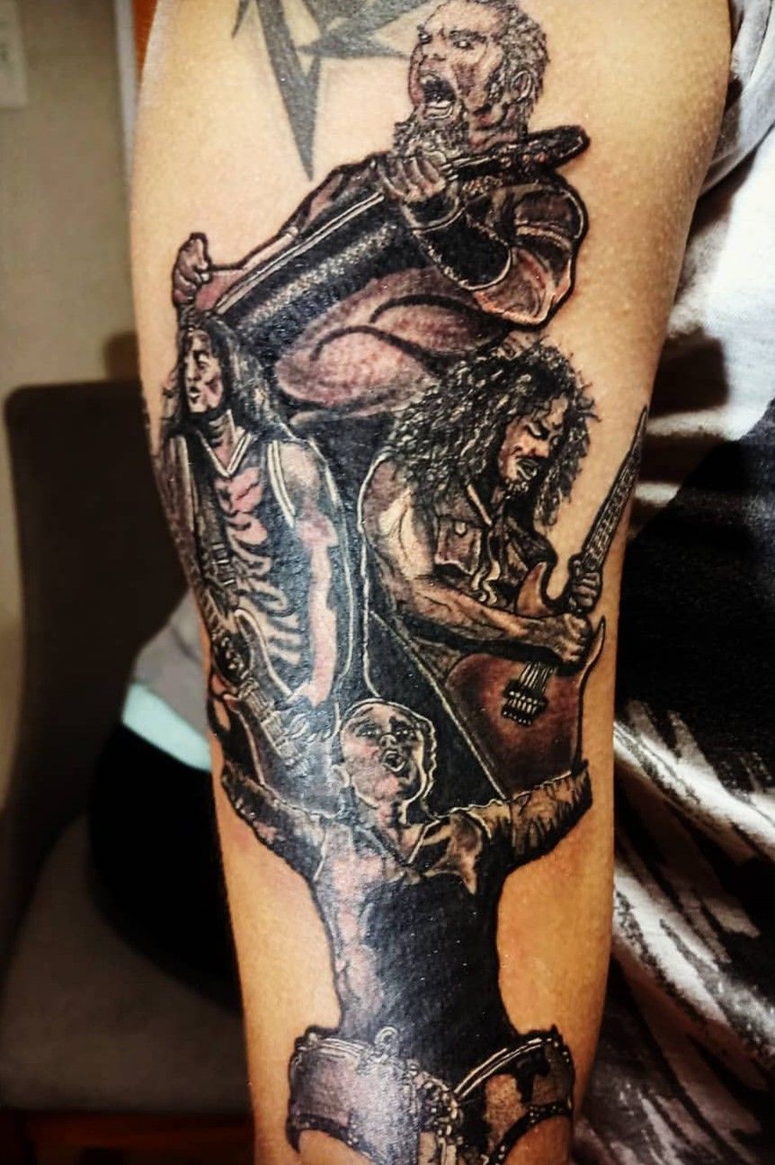 Inksane tattoo en piercing  Kirk Hammett van Metallica  Tattood by Sandy   Facebook