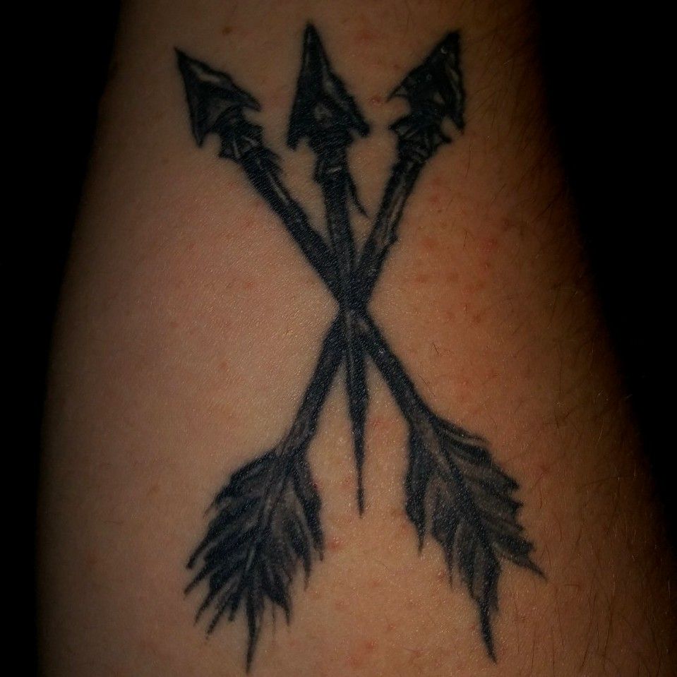 Tattoo uploaded by Keith Williams • 3 crossed arrows #brotherhood  #neverletgo #arrows #brotherhood #brother • Tattoodo