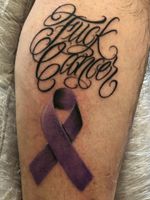 Fuck Cancer .. Pancrius ribbon ..