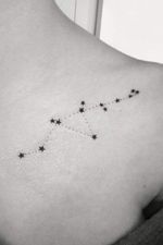 #smalltattoo #simpletattoo #small #simple #black #stars #constellationtattoo #constellation #dots 