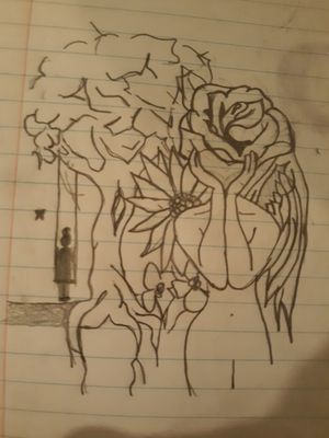 Just a sketch.. need an actual artist to perfect. But 1/4 of my sleeve 
