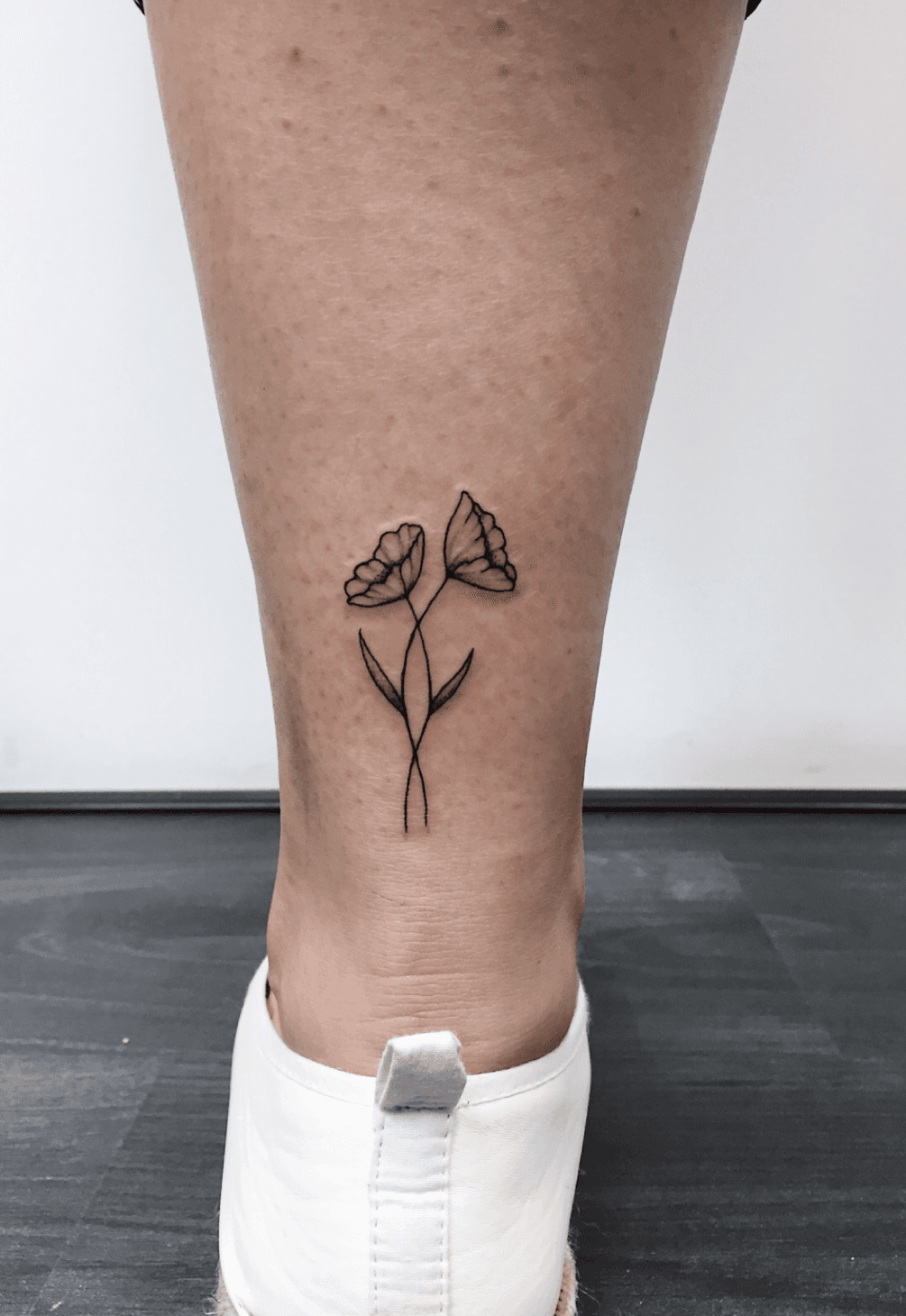 Side Black Poppy Tattoo  Poppy flower tattoo Flower tattoo Black poppy  tattoo