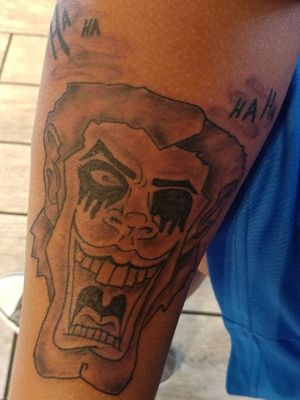 The Joker It was a tattoo adaptation of a joker design I did #JokerTattoos 