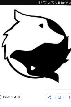 Simple wolf yin yang that I want. 