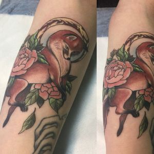 Fox done by Ashley Chisnall from the tattoo hub 