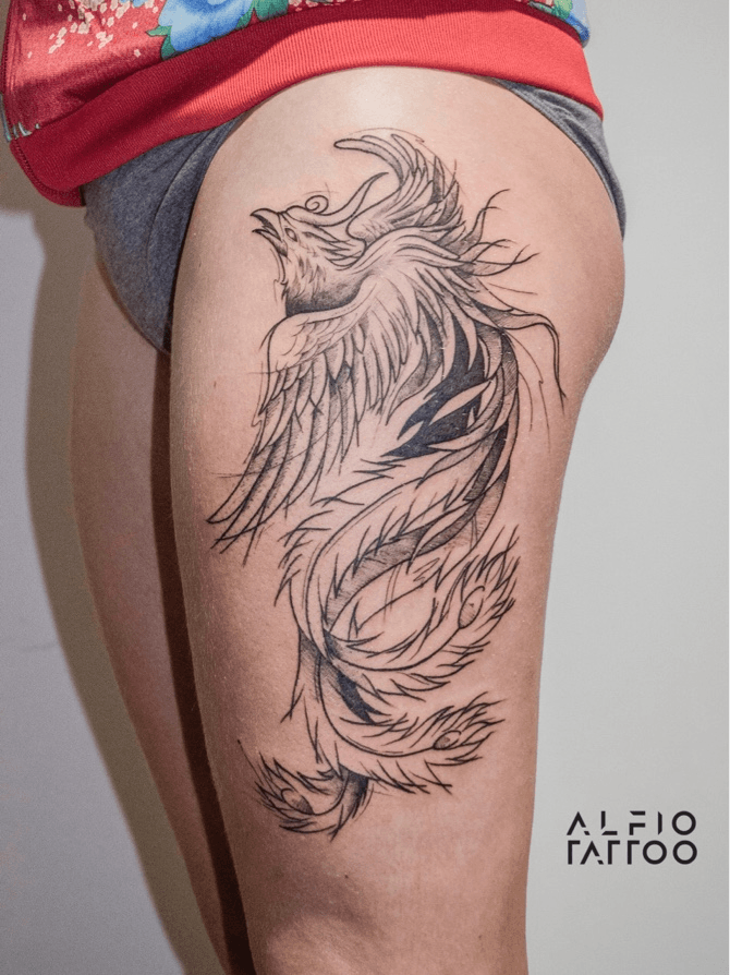 Discover more than 78 phoenix wolf tattoo  vovaeduvn