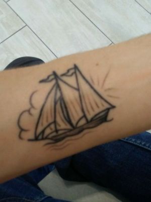 Small Boat Tattoo.