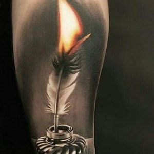 Candle feather.