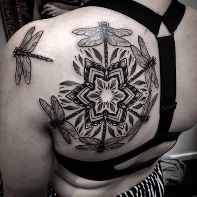 Done by Andy van Rens - Resident Artist @swallowinktattoo @iqtattoo #tat #tatt #tattoo #tattoos #tattooart #tattooartist #blackandgrey #blackandgreytattoo #geometric #geometrictattoo #omfgeometry #dailydotwork #geometrip #graphic #graphictattoo #graphicdesign #mandala #mandalatattoo #dragonfly #dragonflytattoo #inked #art #dotwork #dotworktattoo #ink #inkedup #tattoos #tattoodo #ink #inkee #inkedup #inklife #inklovers #art #bergenopzoom #netherlands