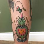 Tattoo by Jay Soos #JaySoos #surrealtattoo #surreal #strange #water #plant #flower #floral #color