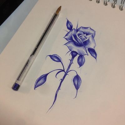 Illustration by Liam Ryan #LiamRyan #MotorinkFinestTattooing #Amsterdam #illustration #tattooflash #tattooart #rose