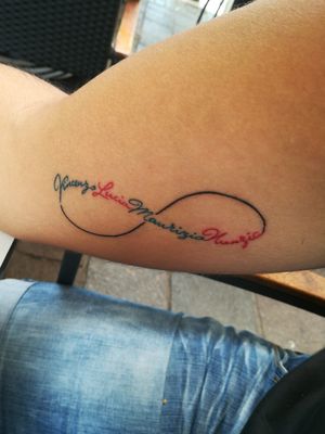 #infinitytattoo #infinite #infinityname #family #color 