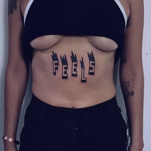 Tattoo by Viandebleue #Viandebleue  #letteringtattoos #lettering #text #quote #graphic #fire #feelings #blackwork