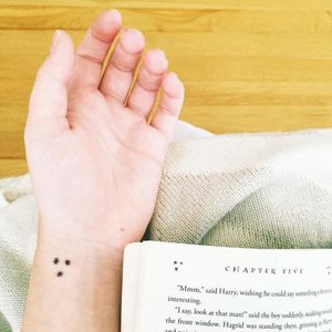 Harry Potter Chapter Star Wrist Tattoo 