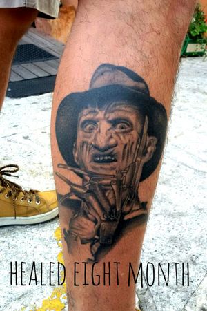 Freddy Krueger - realistic tattoo horror
