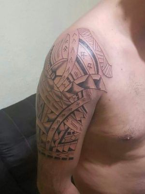 Mahori tattoo (freehand) #Cyborgtattoo #Cyborgteam #tattoo #mahoritattoo #ink #inked #inkedboy #armtattoos #tattooart #tattooartist 