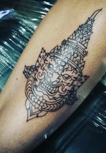 Outlines Yaksa. Thai guardian 👹 #Yaksa #guardian #tattoos #Reminisce #Reminiscetattoo #Bangkok #bangkoktattoo #Thailand