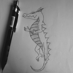 This is my dragon tattoo design. This is my first attempt to draw something. 