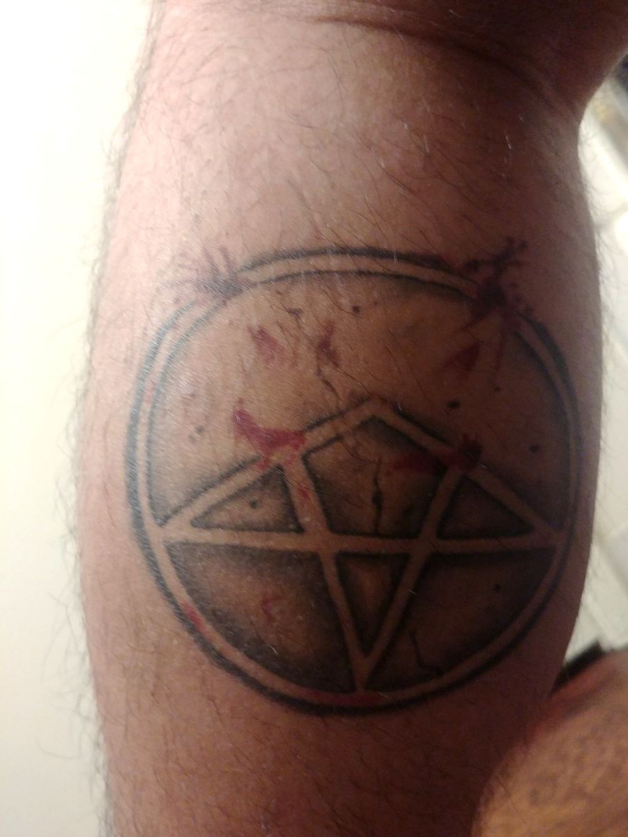 Tattoo uploaded by Gabriel Guzman • Oh sleeper broken pentagram the ...