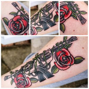 Got my love for Guns n' Roses tattooed for all to see! Date represents the day my dream came true and saw them live! Tattooed on 28th July 2018 #GunsNRoses #forearm #forearmtattoo