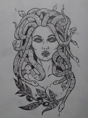 Medusa modificada de imagem encontrada na web, pesquisa Google: Medusa Antebraço. Não encontrei o criador do desenho, caso alguém saiba, por favo avise :)Para minha amada esposa Evy 😍#medusatattoo #medusahead #medusa 