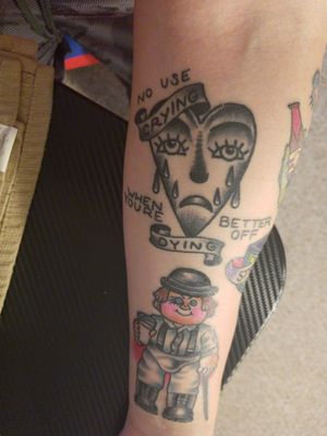 All tattoos don't by troy brett @troybrett2113 instagram at ricks tattoos 4818 Lee Hwy, Arlington, VA 22207 #lilpeep #AmericanTraditional 