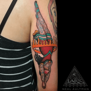 Tattoo by Lark Tattoo artist Neal Aultman.See more of Neal's work here: http://www.larktattoo.com/long-island-team-homepage/neal-aultman/.. . . .#colortattoo #divegirl #divegirltattoo #circusgirl #circusgirltattoo #circusdiver #circusdivertattoo #circusdivergirl #circusdivergirltattoo #ringoffire #ringoffiretattoo #traditionaltattoo #tattoowithtattoos #tattooswithtattoos #circus #circustattoo #tattoo #tattoos #tat #tats #tatts #tatted #tattedup #tattoist #tattooed #inked #inkedup #ink #tattoooftheday #amazingink #bodyart #tattooig #tattoosofinstagram #instatats  #larktattoo #larktattoos #larktattoowestbury #westbury #longisland #NY #NewYork #usa #art