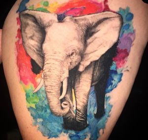 Watercolor Elephant