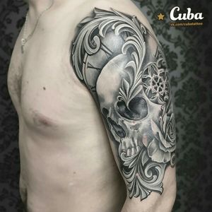 #tattoo #cubatattoo #skulltattoo #myjob 