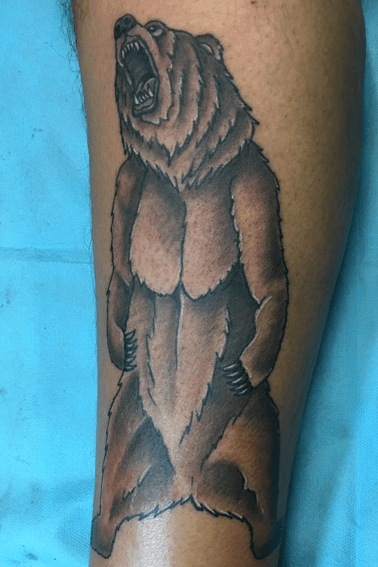 12 Best Standing Bear Tattoo Designs  PetPress  Bear tattoo designs Bear  tattoo Polar bear tattoo