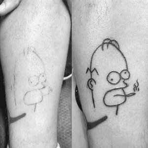 Ignorant homer (tattoo fix) #ignorantstyle #ignorantstyletattoo #badsimpsonstattoo #Simpsonstattoos #homersimpson #ignorantnation