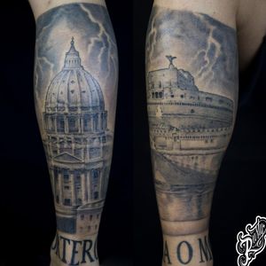 #rome #roma #sanpietro #castelsantangelo #realistictattoo #realistic #blackandgrey