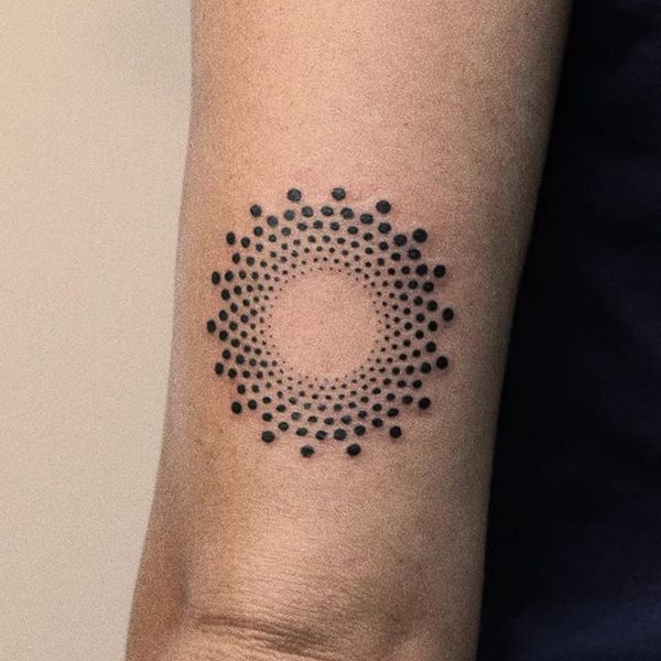 Tattoo from dark matter ink
