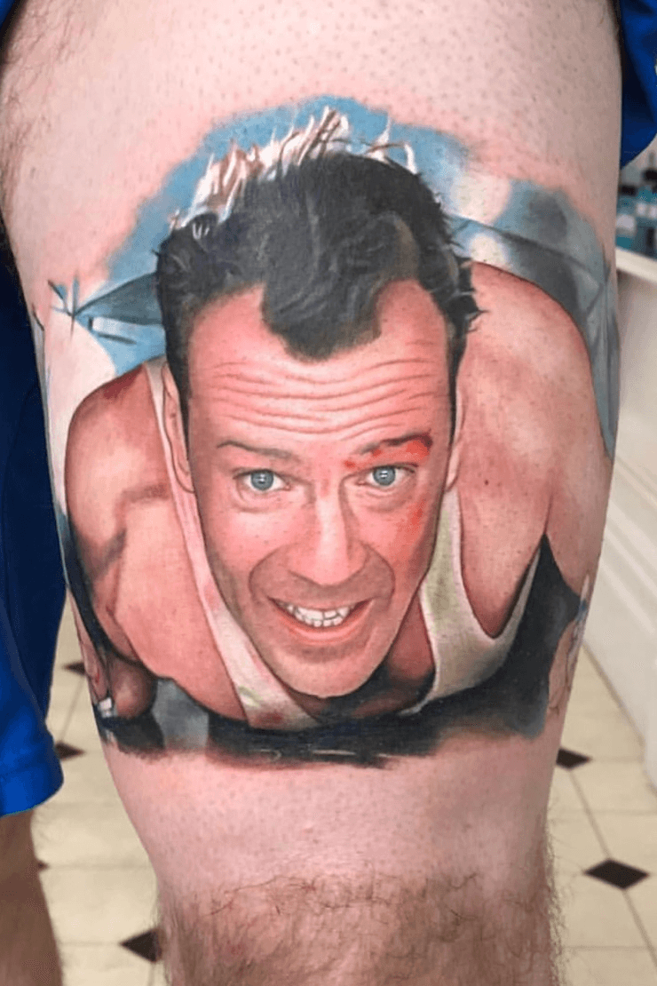 Bruce Willis  Cool tattoos Portrait tattoo Tattoos