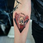 Tattoo by Ksu Arrow #KsuArrow #animetattoos #anime #manga #newschool #color #DarlingintheFranXX #02 #MyDarling #portrait #babe #lady