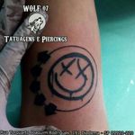 Logo da banda Blink 182Instagram do Cliente: @willbokumaInstagram e Tattoodo do Tatuador: @wolf07_Instagram e Tattoodo do Estúdio: @wolf07tatuagens#blink #blink182 #music #musica #smile #tattoo #ink #tatuagem #bodyart