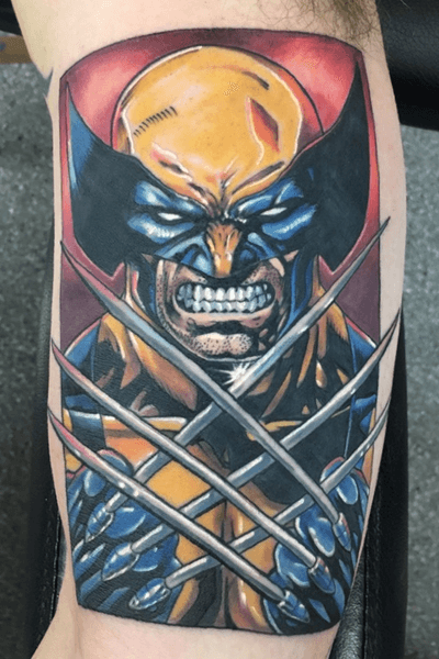 My new gambit tattoo. Love having wife that does tattoos : r/Marvel