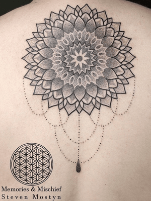 Dotwork Mandala and Chains - Unique Design and Tattoo by Mister Mostyn
