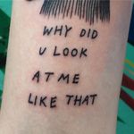 Tattoo by Rita Salt #RitaSalt #linework #illustrative #text #quote