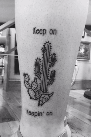 For my uncle•Done by Elisha Schauer @ New London Ink CT #cactus #simple #keepon #keepinon 