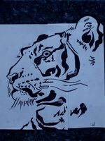 #tattoo #tiger #byme #black #white #drawing #pen #unipin #sketch 