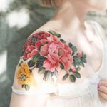 Peony by SION (@tattooistsion) #flowertattoo #floraltattoo #Korea #KoreanArtist #tattooistsion #colortattoo #flower #flowers #oriental #peony #peonytattoo #coverup 
