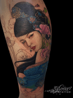 Traditional Chinese Beauty Portrait done by @gloriatattoo